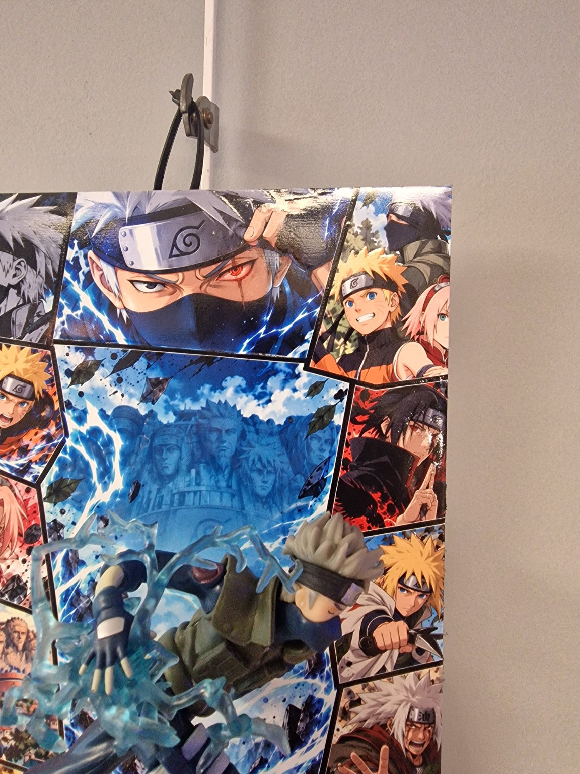 Cadre Naruto Kakashi Hatake 3D 20x30 cm – détail Sharingan
