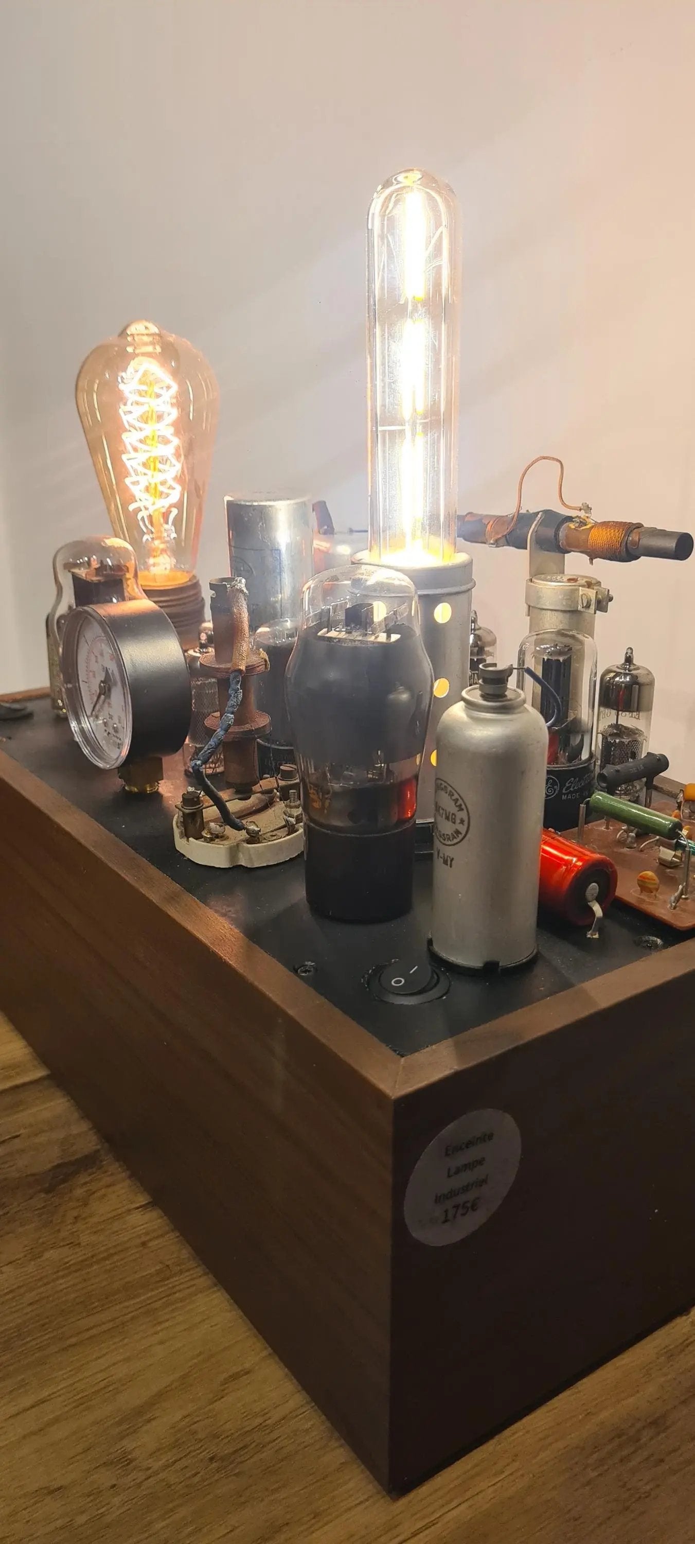 lampe industrielle steampunk enceintes Bluetooth Etsy