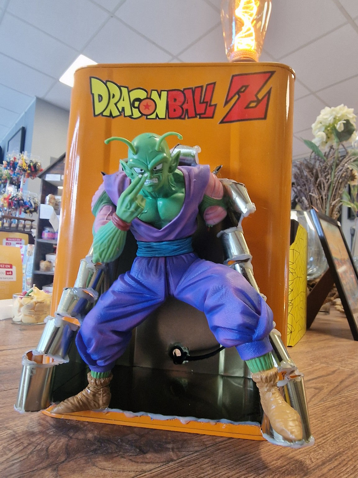 Lampe Dragon Ball Z Piccolo - bidon métallique 10 litres recyclé - photo 1