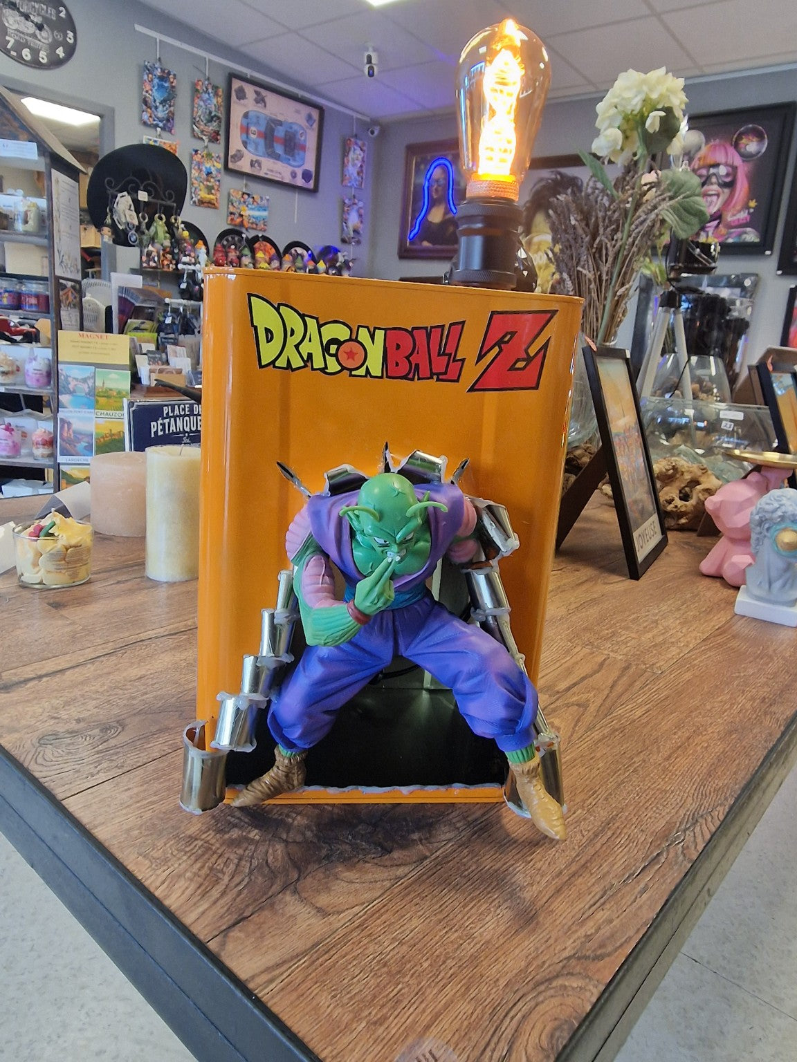Lampe Dragon Ball Z Piccolo - bidon métallique 10 litres recyclé - photo 3