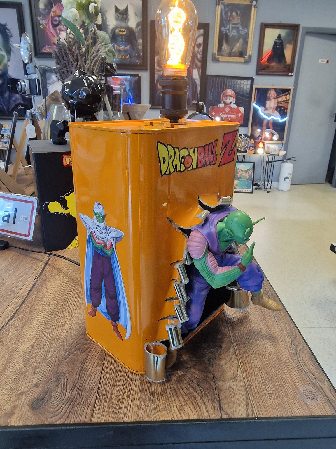 Lampe Dragon Ball Z Piccolo - bidon métallique 10 litres recyclé - photo 9