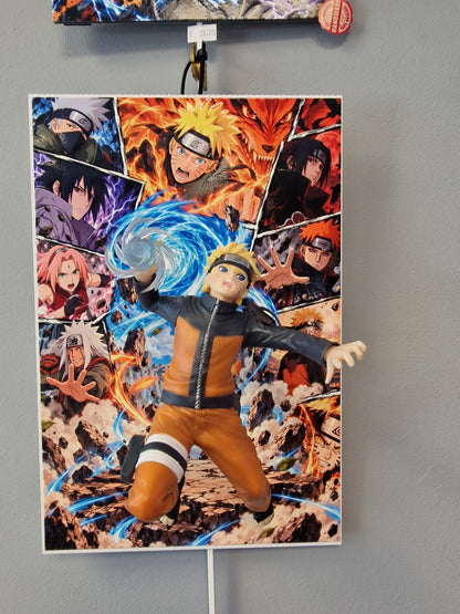 Tableau Naruto figurine Rasengan 20x30 cm - photo 1