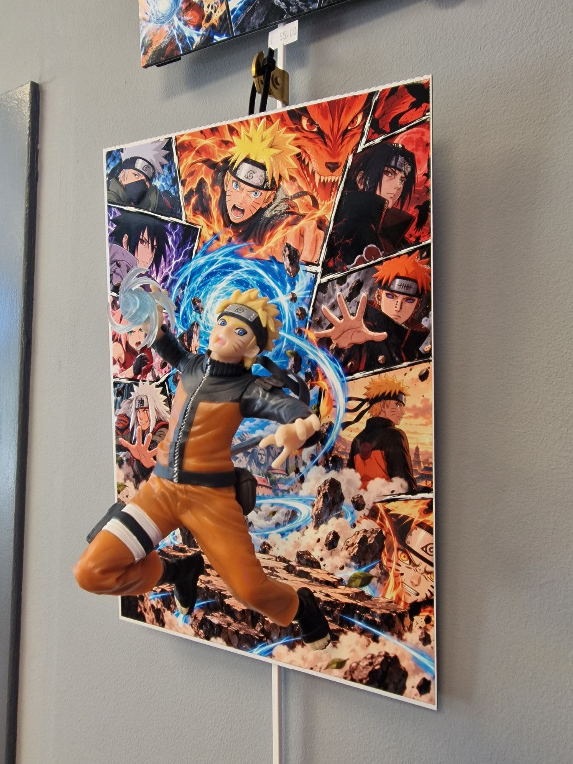 Tableau Naruto figurine Rasengan 20x30 cm - photo 3