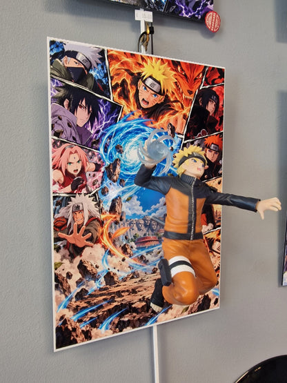 Tableau Naruto figurine Rasengan 20x30 cm - photo 4