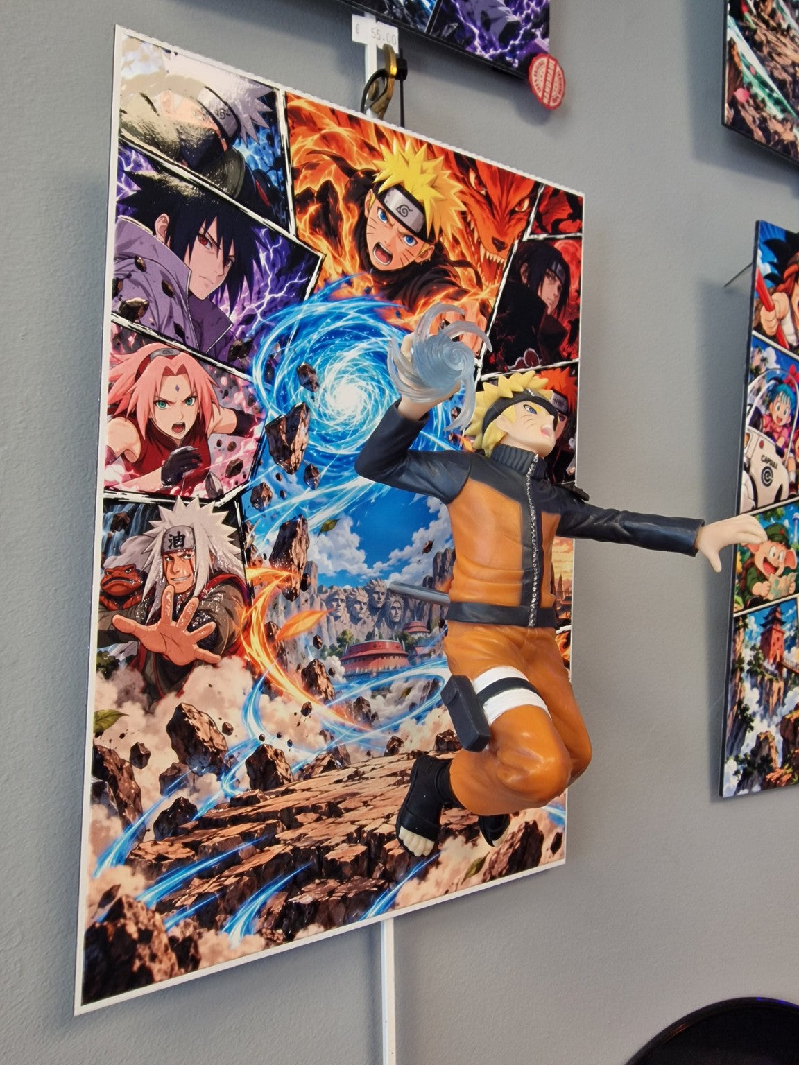 Tableau Naruto figurine Rasengan 20x30 cm - photo 8