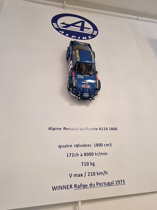 plaque metal murale ALPINE A110 Vintagedison