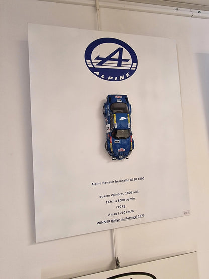 plaque metal murale ALPINE A110 Vintagedison