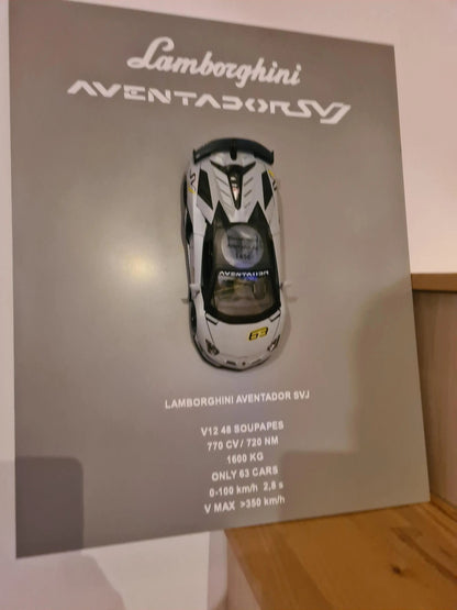 plaque metal murale Aventador svj Etsy