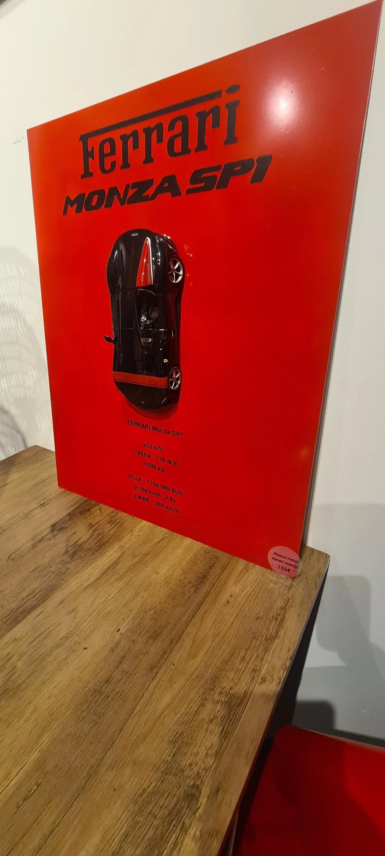 plaque metal murale Mercedes 300 sl Etsy