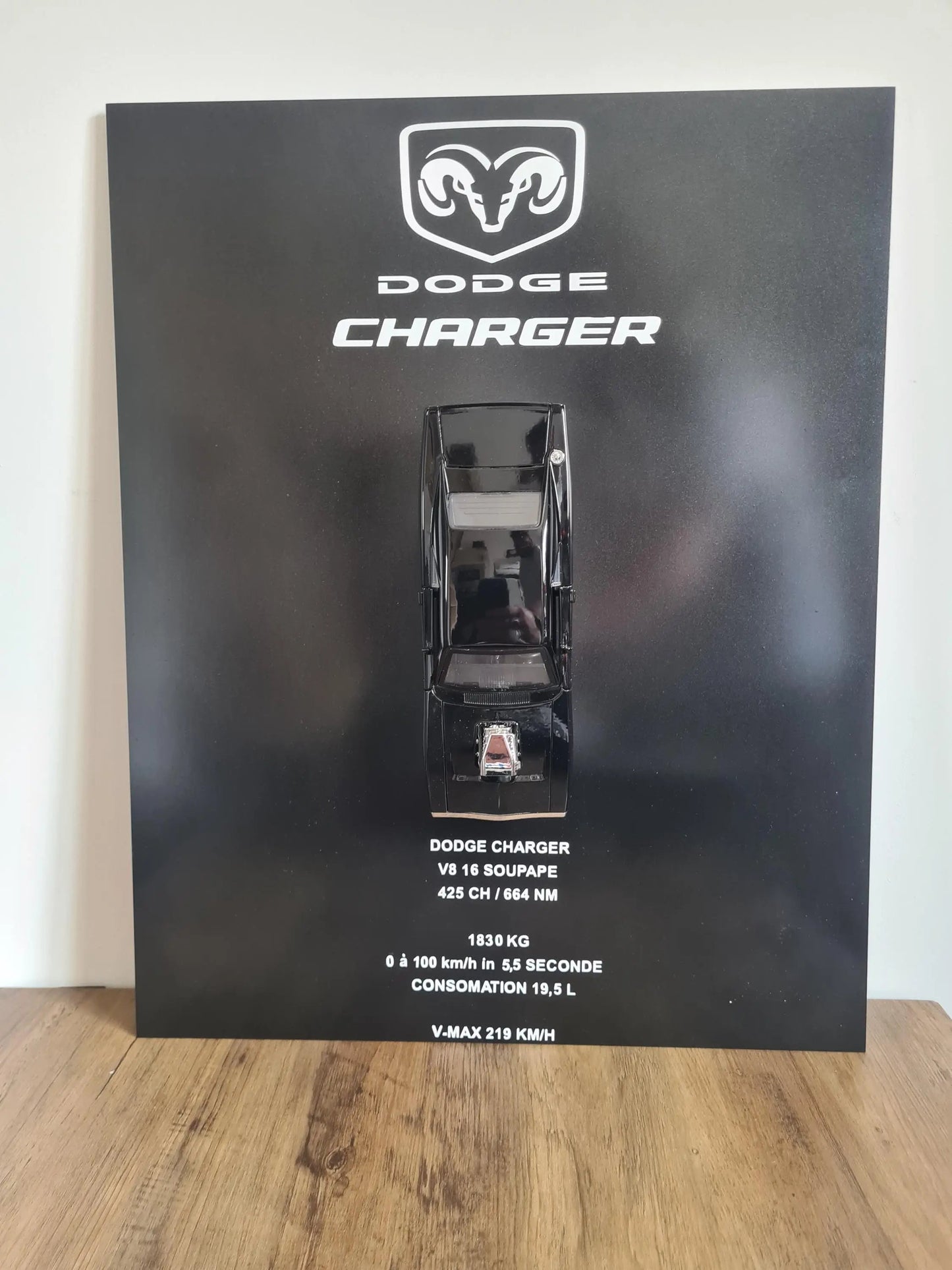plaque metal murale dodge charger Etsy