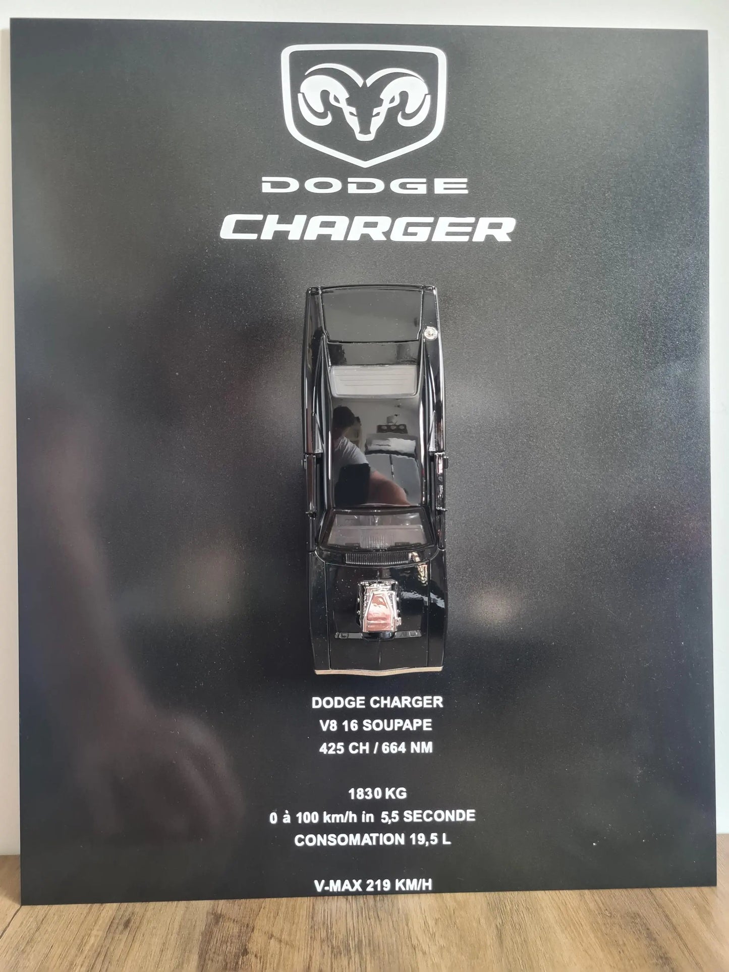 plaque metal murale dodge charger Etsy