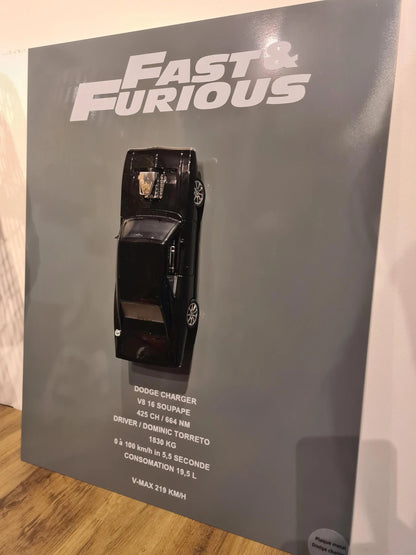 plaque metal murale dodge charger de fast and furious Etsy