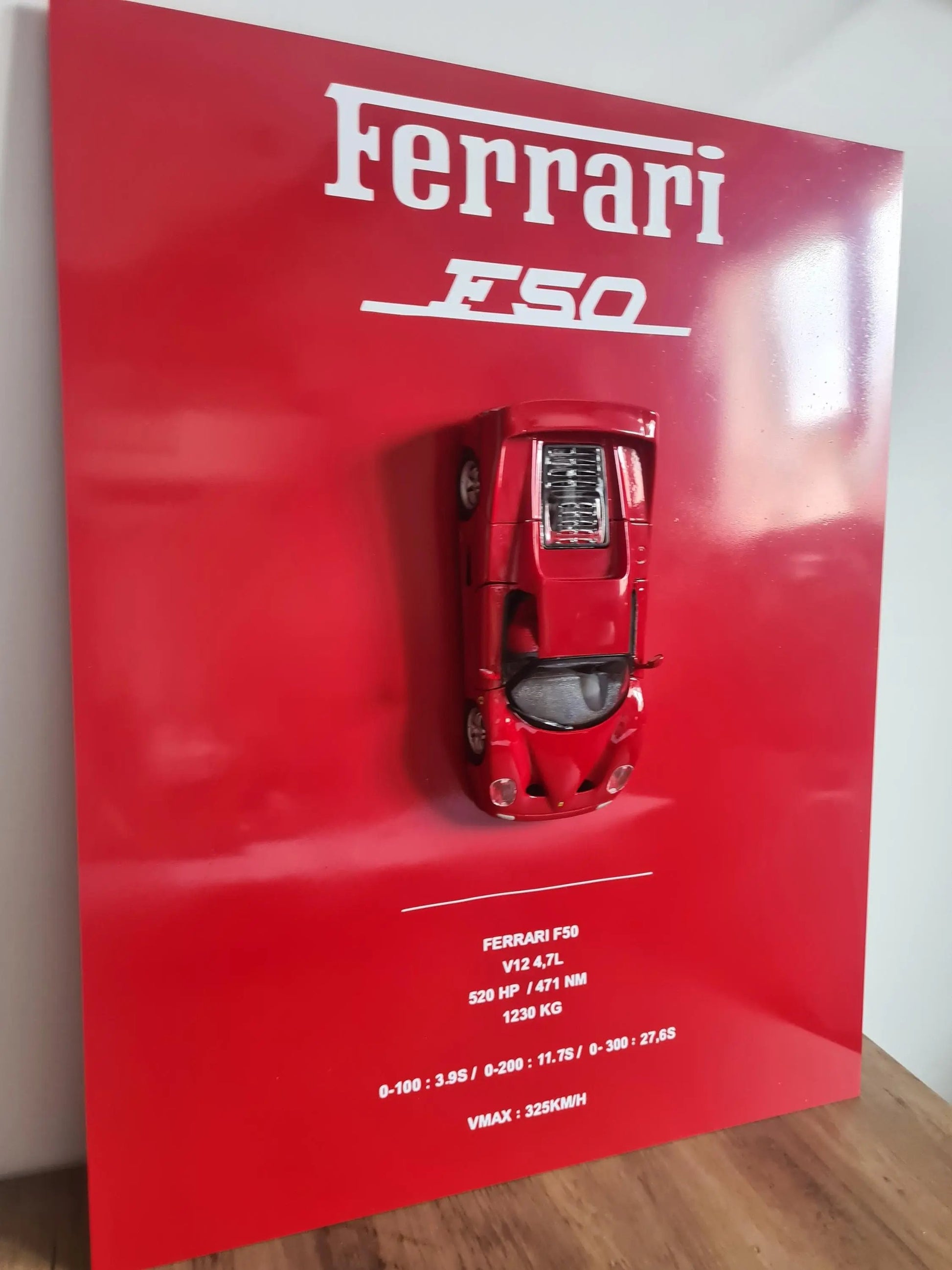 plaque metal murale ferrari F50 Etsy