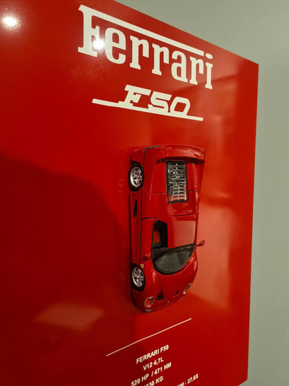plaque metal murale ferrari F50 Etsy