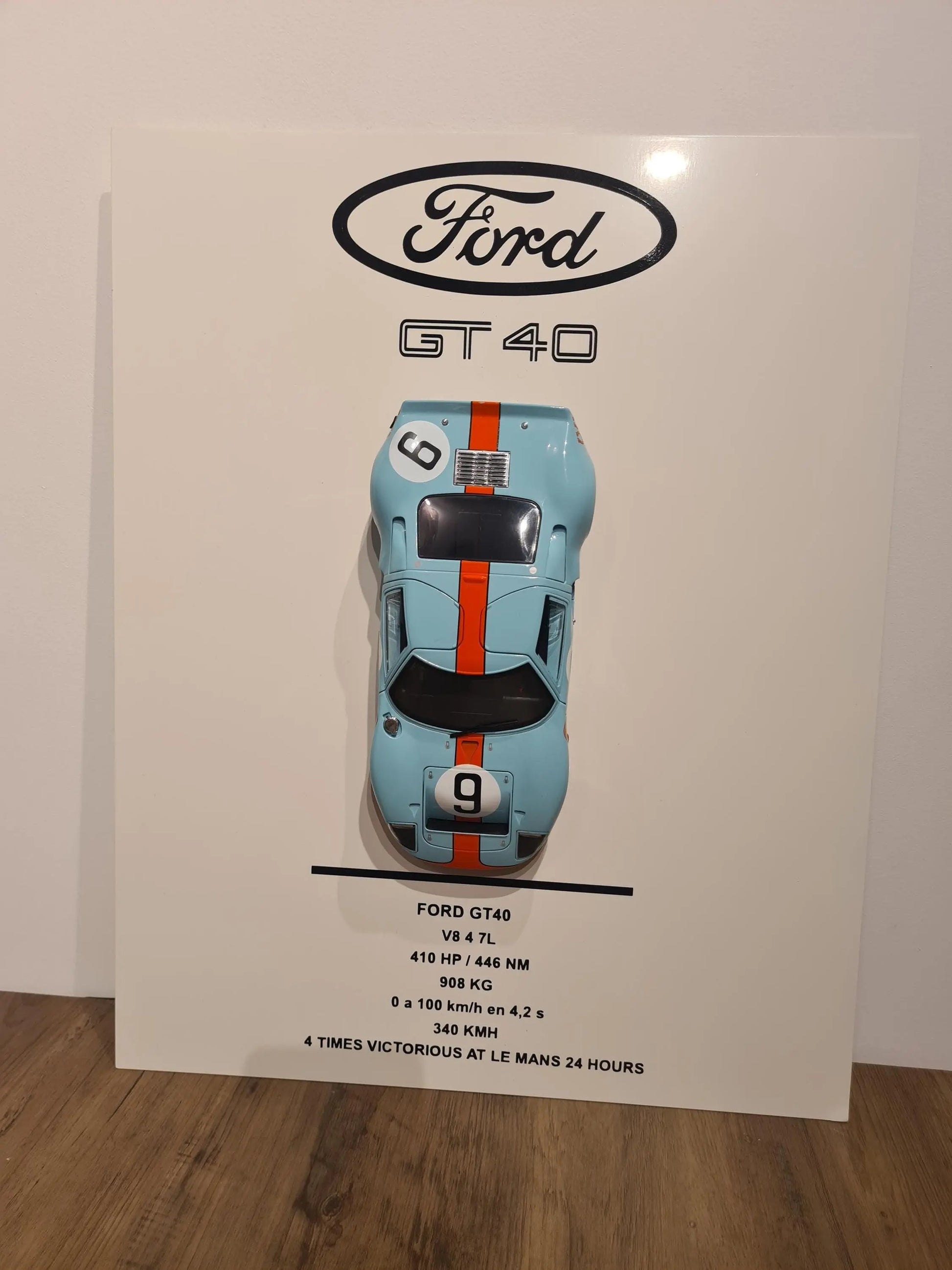 plaque metal murale ford gt40 (Copie) Etsy