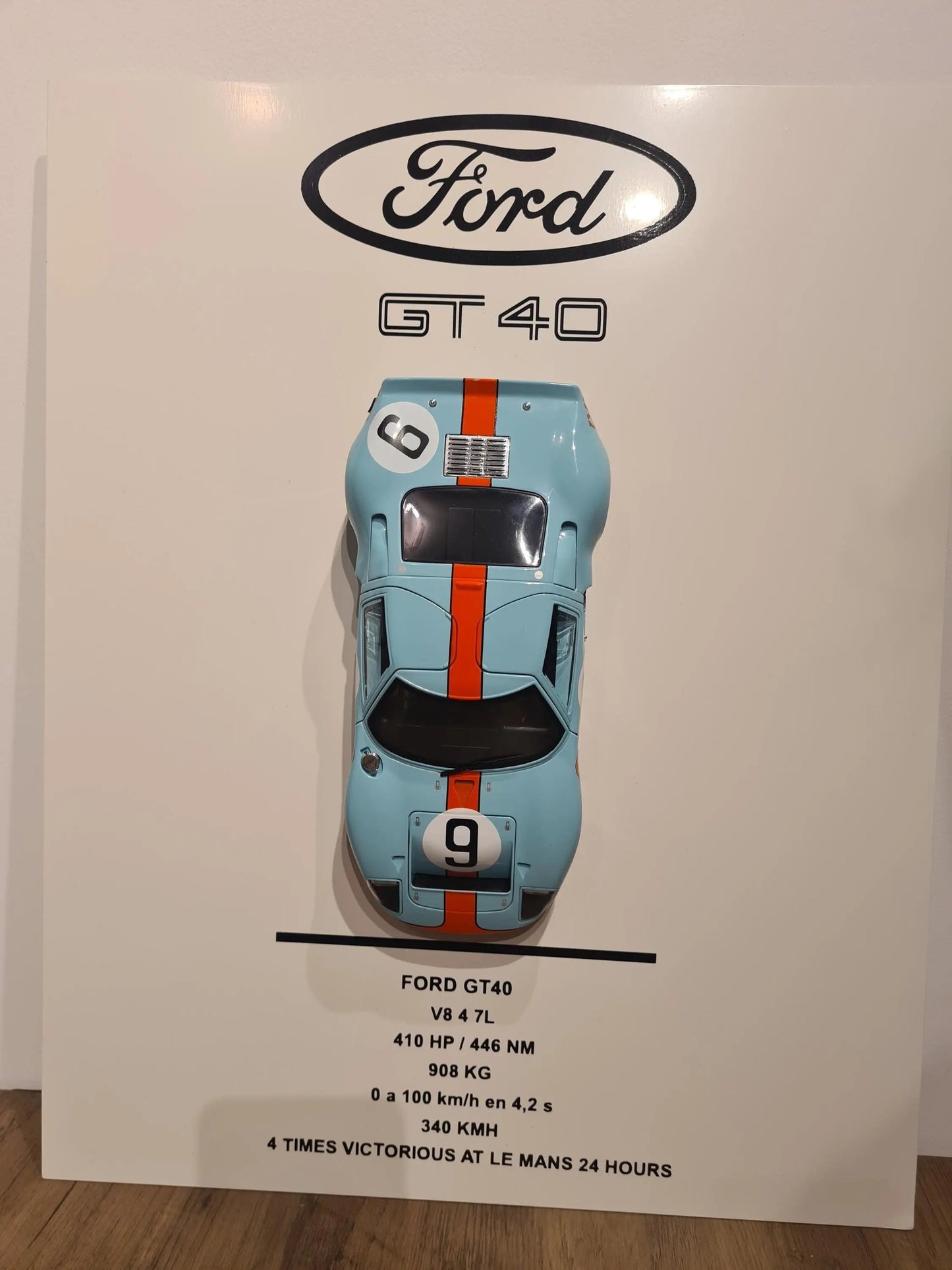 plaque metal murale ford gt40 (Copie) Etsy