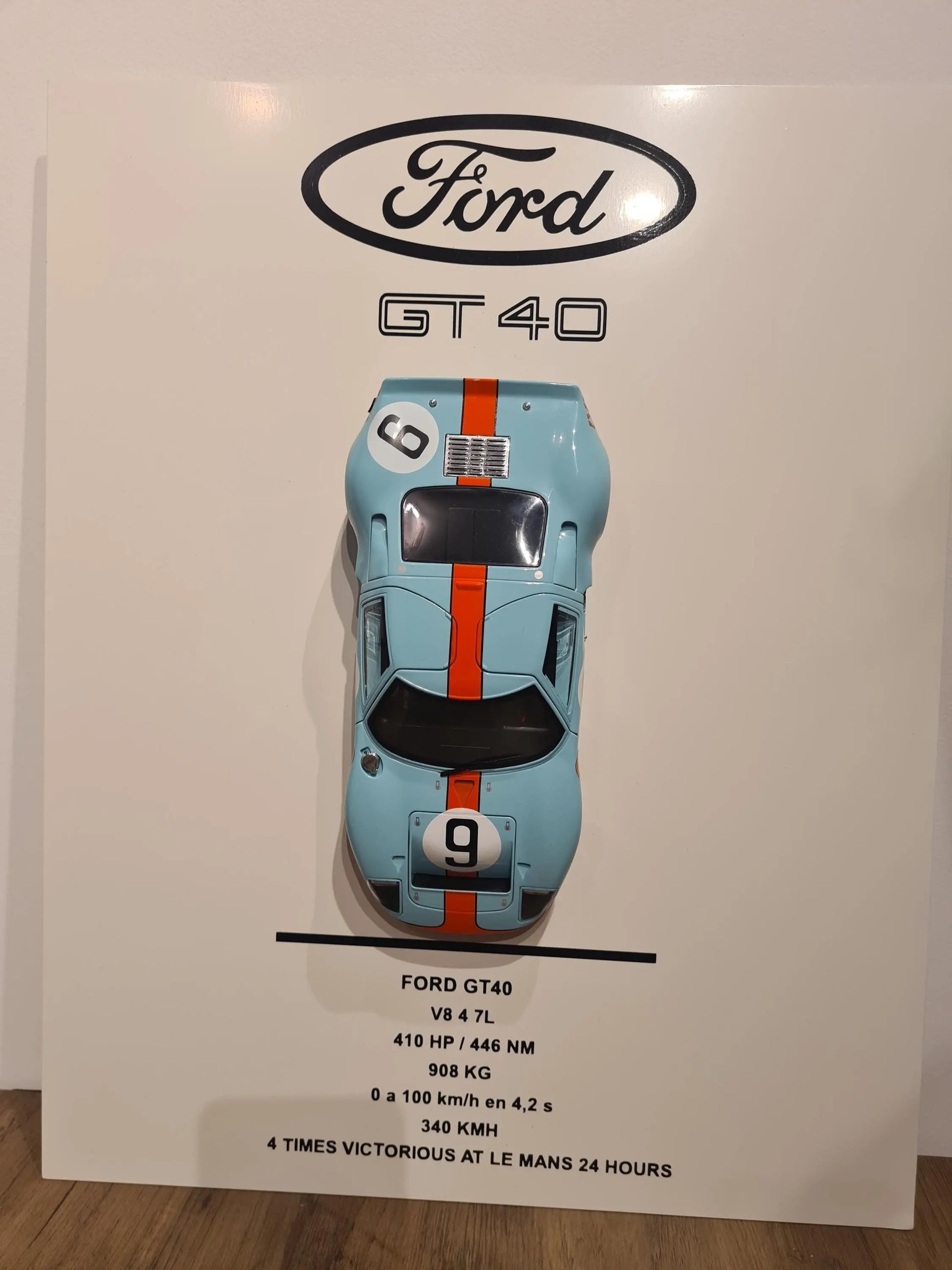 plaque metal murale ford gt40 (Copie) Etsy