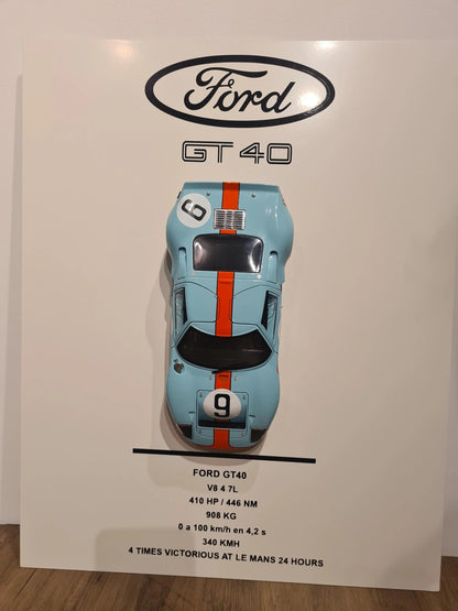 plaque metal murale ford gt40 (Copie) Etsy