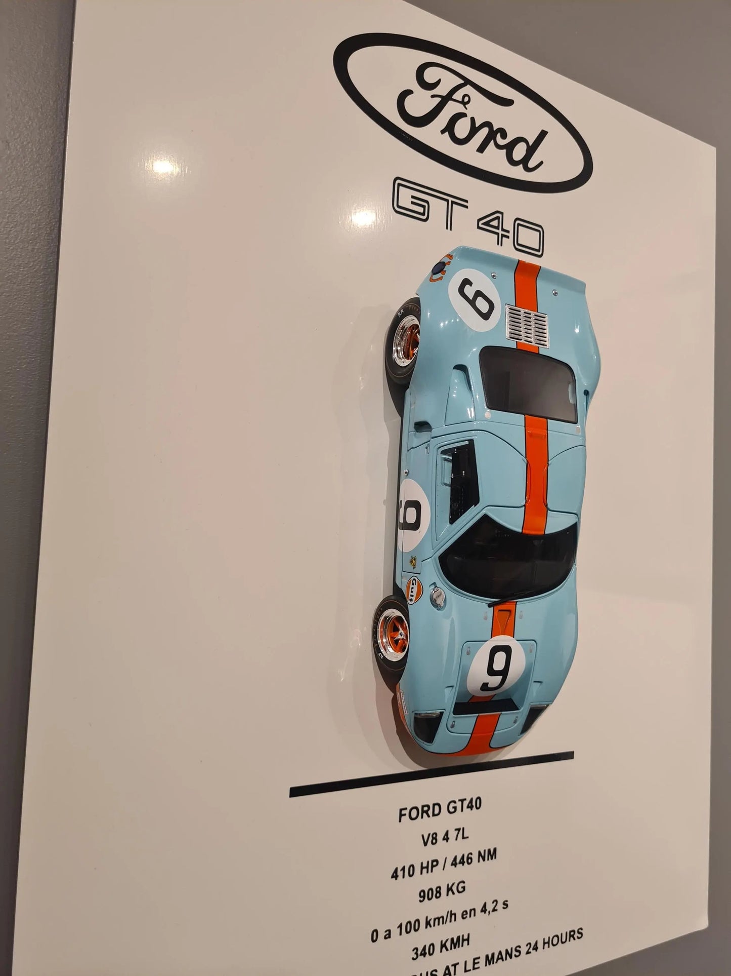 plaque metal murale ford gt40 (Copie) Etsy