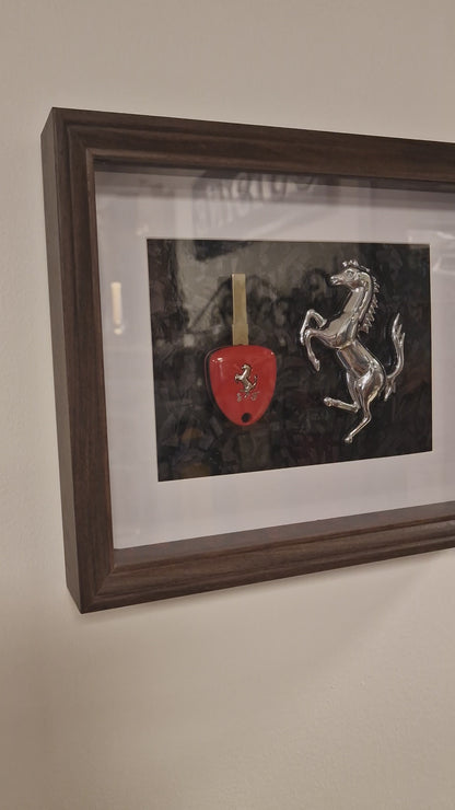 cadre clé Ferrari 458 20X25 CM