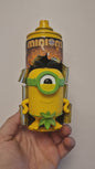 Bombe de peinture custom minions– Figurine des minions nue pop culture artisanale