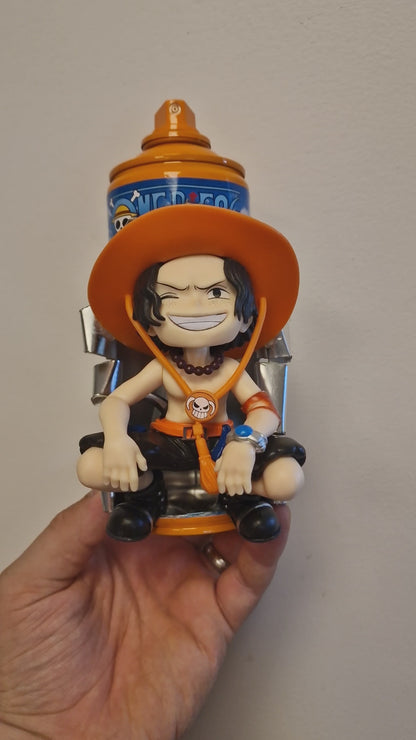 Portgas D. AceOne Piece – Bombe de peinture customisée – Décoration manga – Figurine – Création artisanale