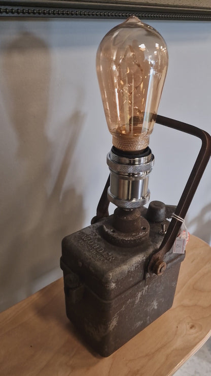 Lampe industrielle sncf vintage "Wonder"  – Création artisanale unique