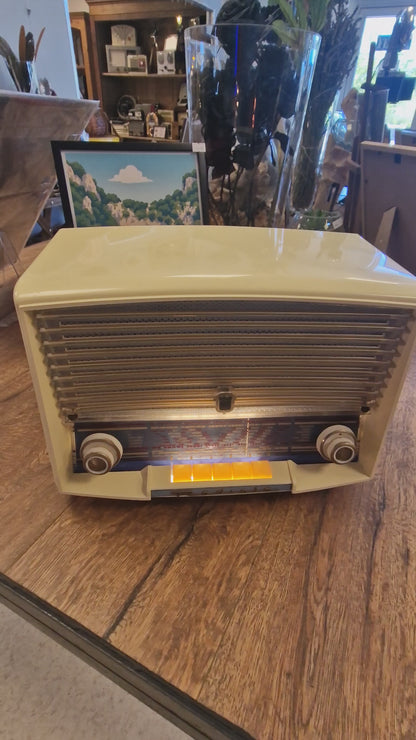 Radio Radiola Vintage Bluetooth – Radio Ancienne Transformée en Enceinte Bluetooth avec Haut-Parleur JVC