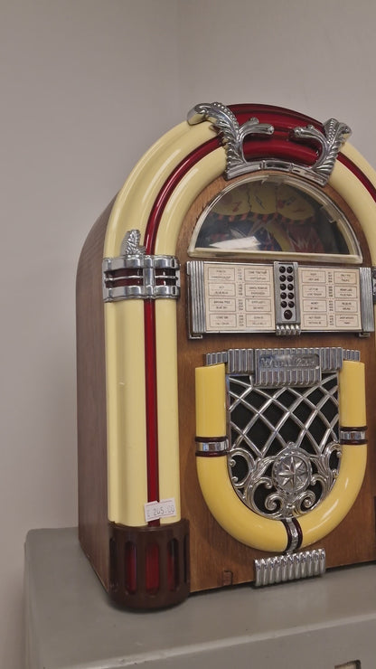 Enceinte Bluetooth  style Jukebox Vintage – Pièce Unique (Ardèche)