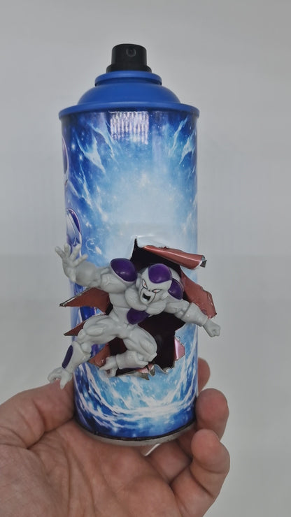 Bombe de peinture custom dragon ball z – Figurine freezer pop culture artisanale