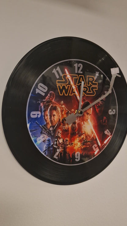 Horloge Vinyle star wars – Une Horloge Vintage Unique pour les Fans de star wars