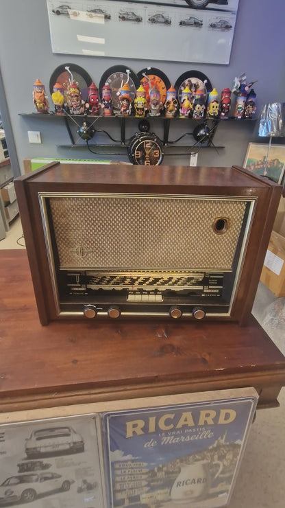 Radio Vintage Ducretet Thomson Bluetooth – Enceinte Bluetooth restaurée en Ardèche avec haut-parleur d'origine et rétroéclairage LED