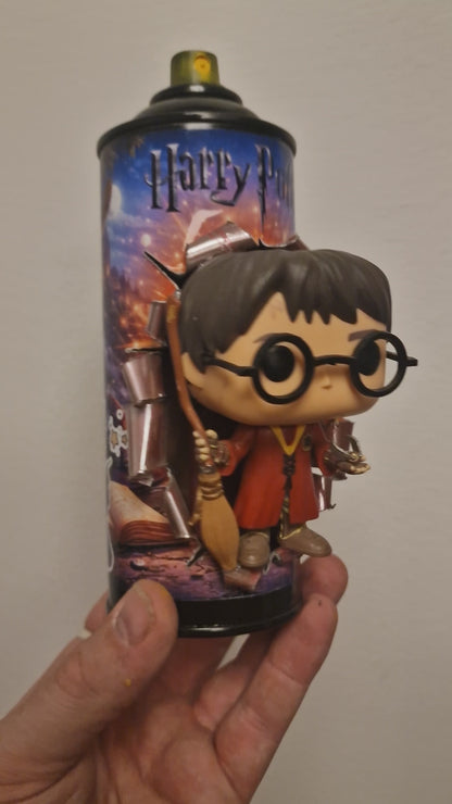 Bombe de peinture custom harry potter pop culture artisanale