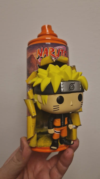 Bombe de peinture custom pokemon – Figurine pop naruto 4 pop culture artisanale