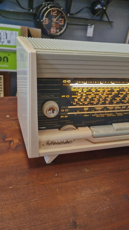 Radio Schneider Calypso Bluetooth Vintage – Enceinte Bluetooth Artisanale Restaurée – Fabrication Française en Ardèche