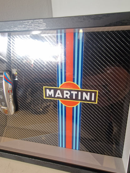 Cadre A4 – Clé Porsche Supercar Design Martini – Édition Limitée (10 exemplaires)