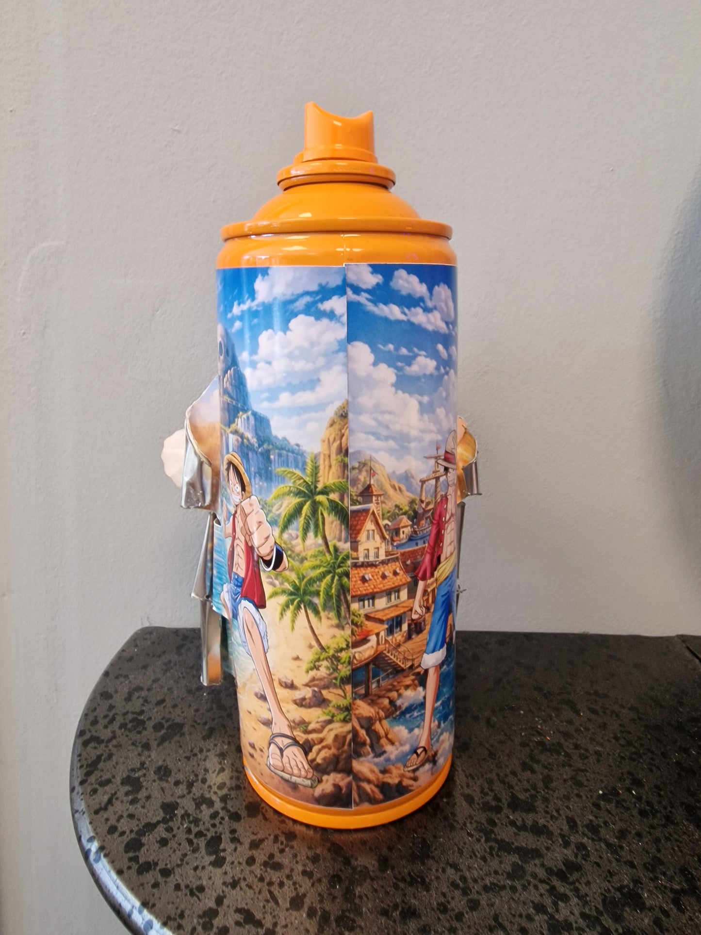 Yamato One Piece – Bombe de peinture customisée – Décoration manga – Figurine – Création artisanale