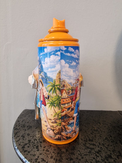 Yamato One Piece – Bombe de peinture customisée – Décoration manga – Figurine – Création artisanale