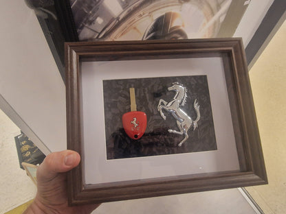 cadre clé Ferrari 458 20X25 CM