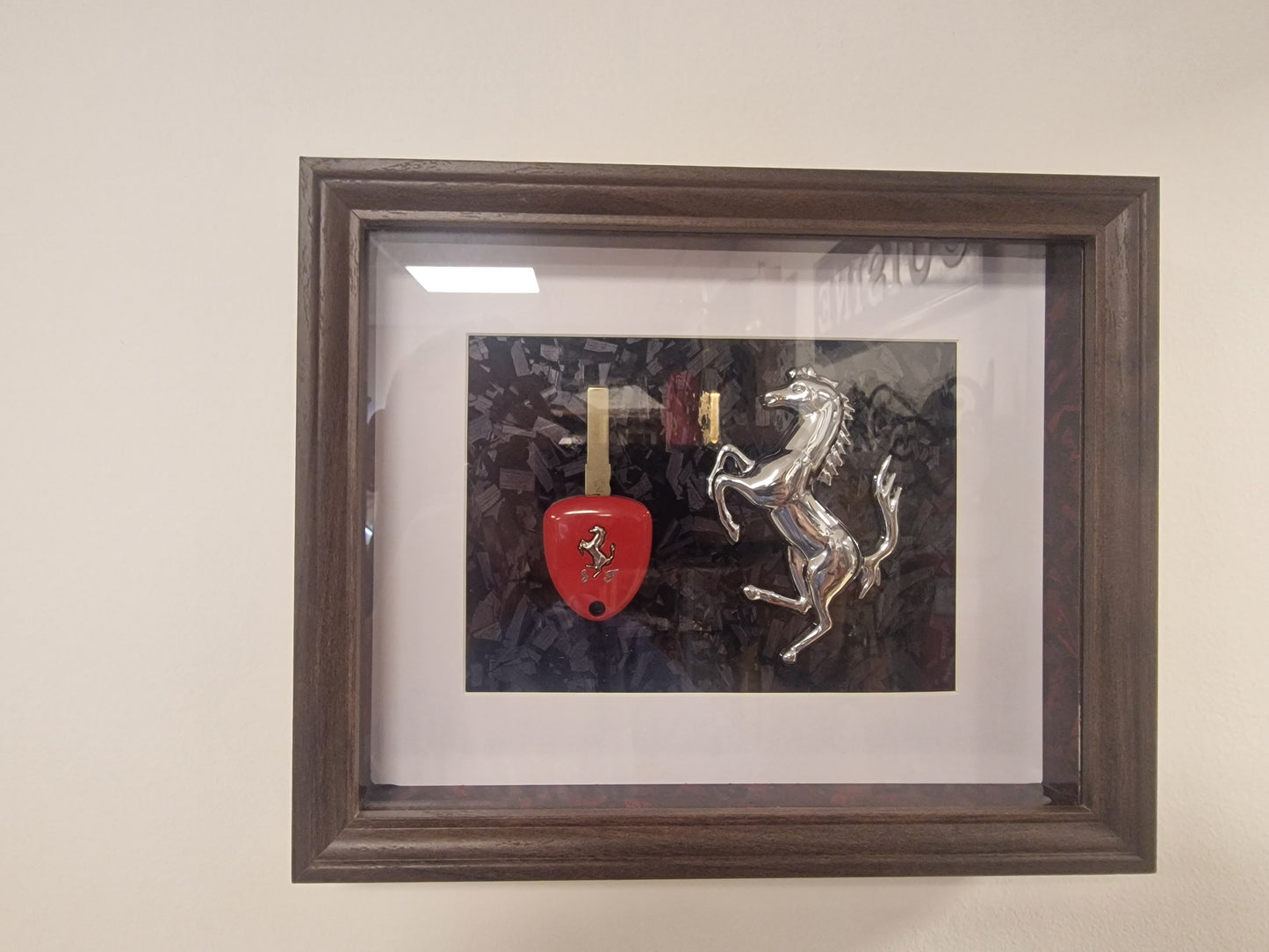 cadre clé Ferrari 458 20X25 CM