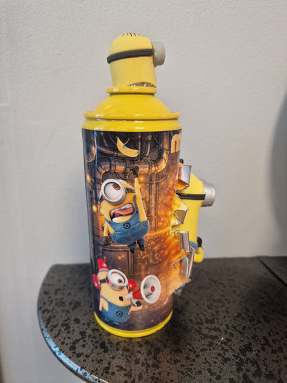 Bombe de peinture custom minions– Figurine des minions 3 pop culture artisanale
