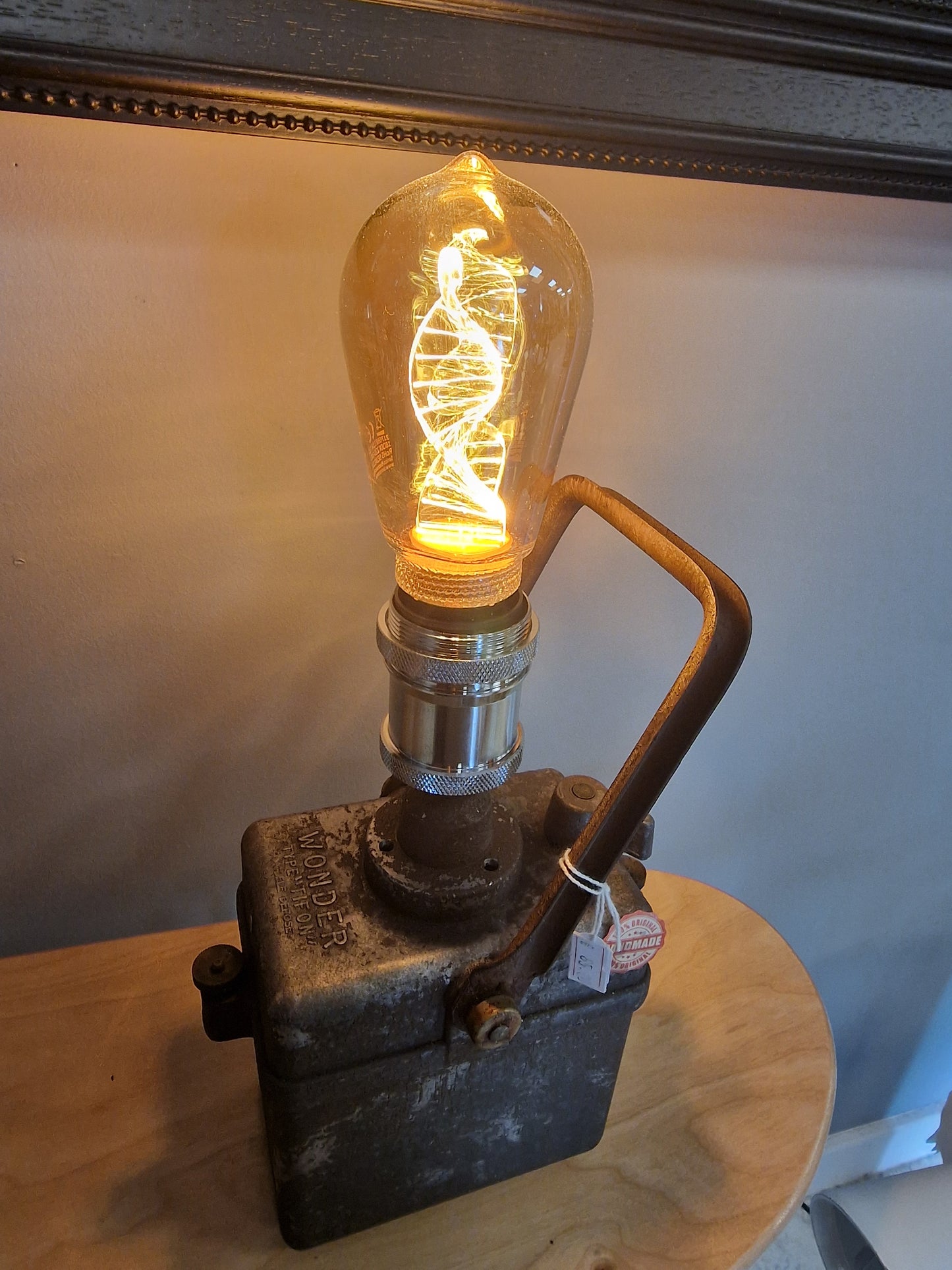 Lampe industrielle sncf vintage-- "Wonder"  – Création artisanale unique
