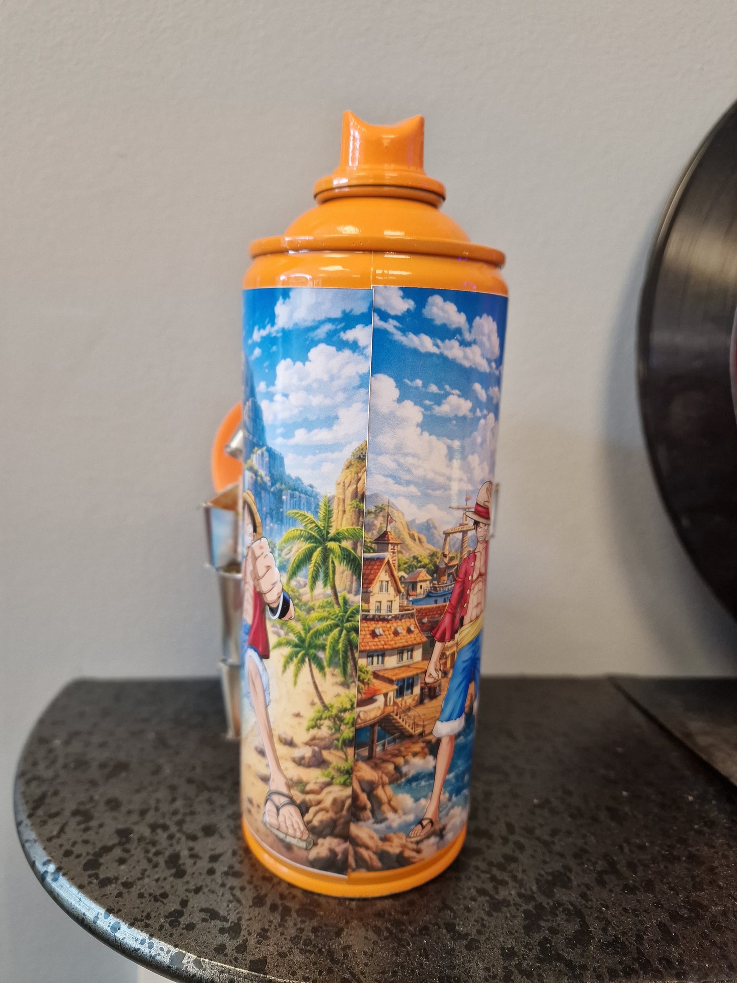 Portgas D. AceOne Piece – Bombe de peinture customisée – Décoration manga – Figurine – Création artisanale