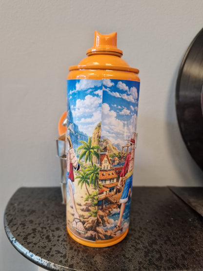 Portgas D. AceOne Piece – Bombe de peinture customisée – Décoration manga – Figurine – Création artisanale