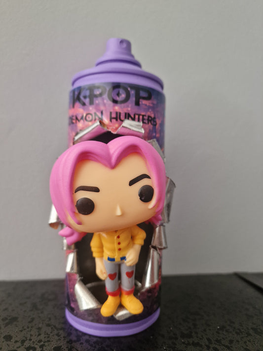 Bombe de peinture custom  – Figurine  romance Kpop demon hunter pop culture artisanale