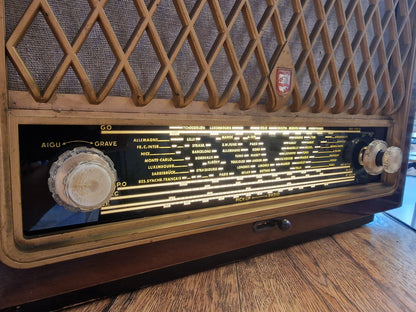 Radio ancienne Philips vintage transformée en enceinte Bluetooth – Poste TSF rétro lumineux – Pièce unique