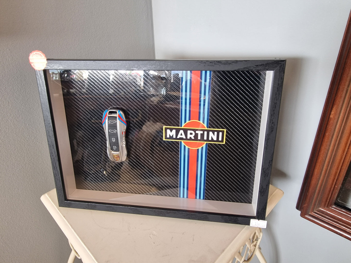 Cadre A4 – Clé Porsche Supercar Design Martini – Édition Limitée (10 exemplaires)