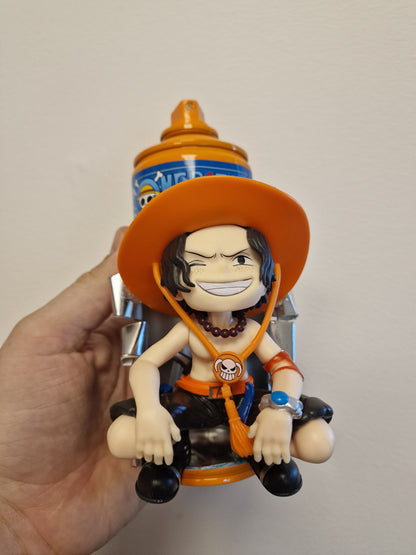 Portgas D. AceOne Piece – Bombe de peinture customisée – Décoration manga – Figurine – Création artisanale