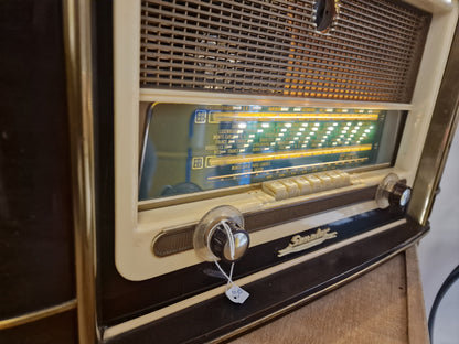Radio Sonolor Vintage Convertie en Enceinte Bluetooth – Haut-parleur JVC – Pièce Unique Rétro Années 50/60