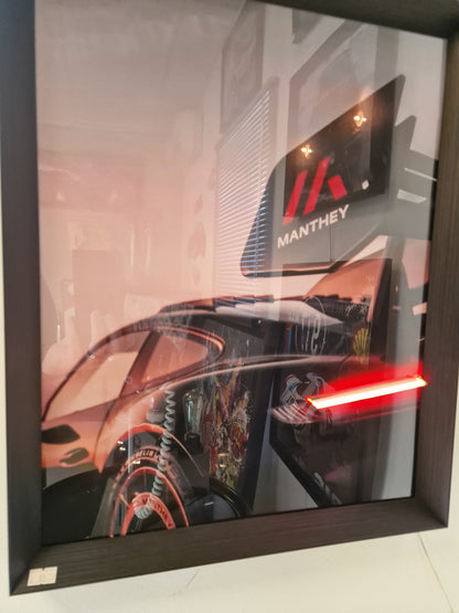 Cadre LED automobile "GT3 RS – GT3 RS – Manthey" - – Création artisanale unique